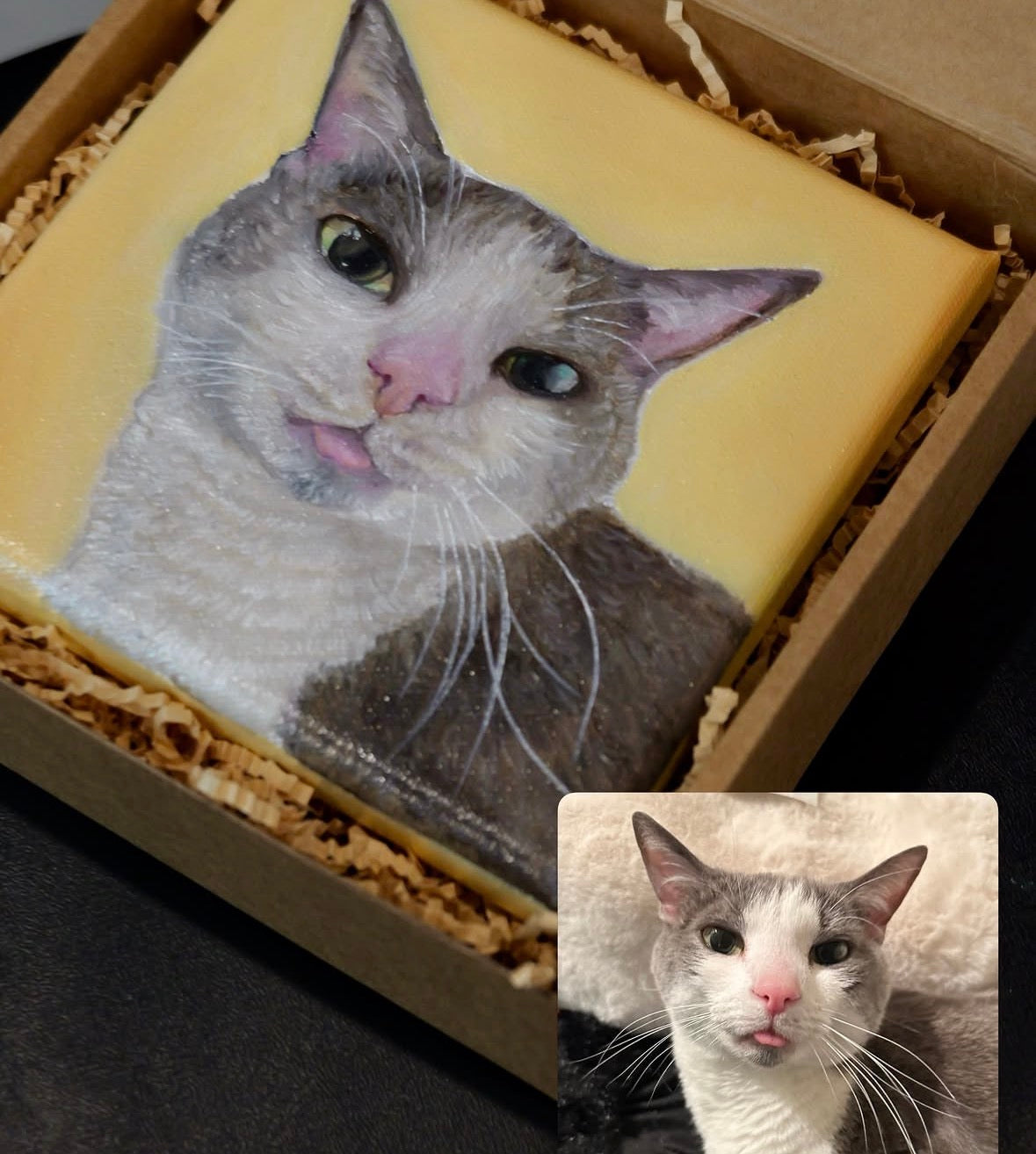 Custom Mini Pet Portrait (6"x6")