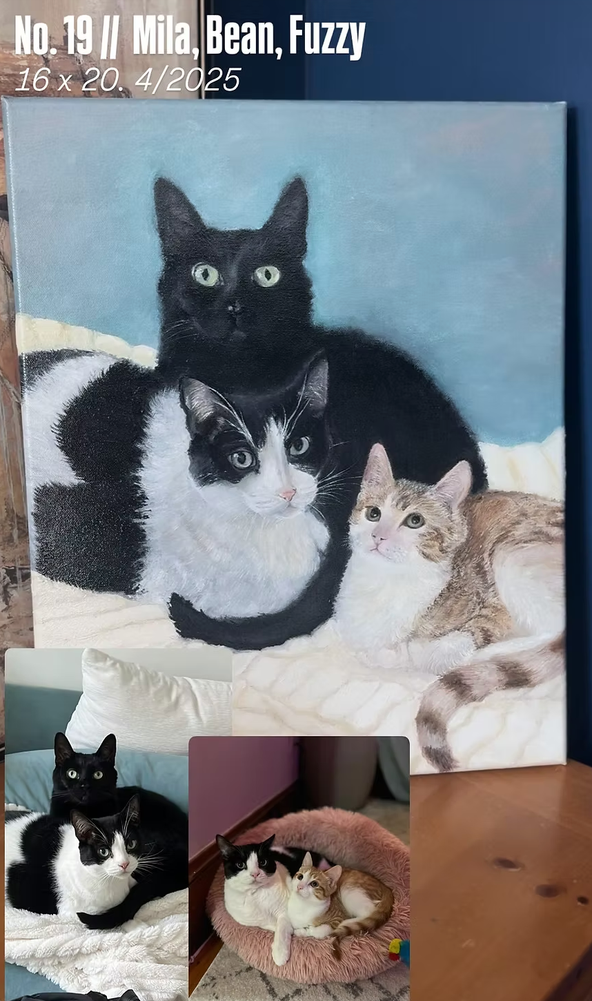 Custom Pet Portrait 16"x20"
