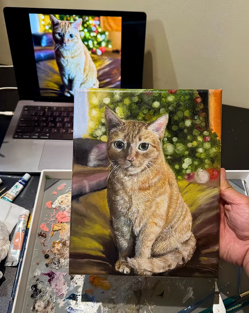 Custom Pet Portrait 8"x10"