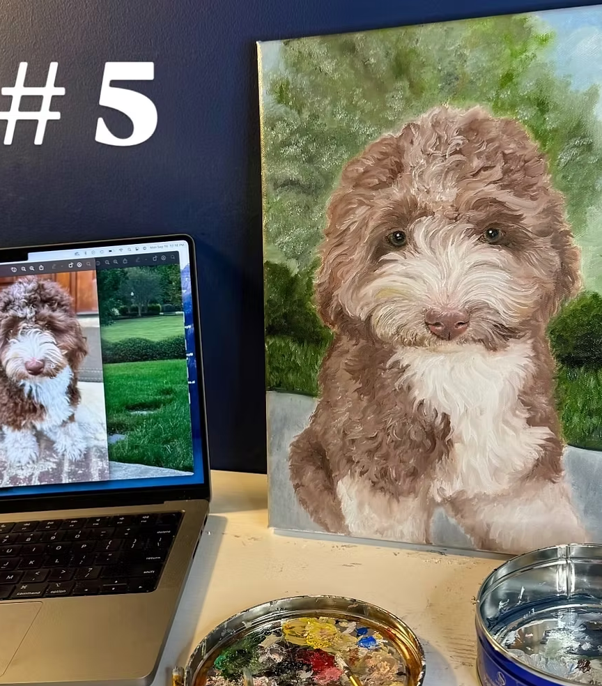 Custom Pet Portrait 11"x14" (Most Popular)