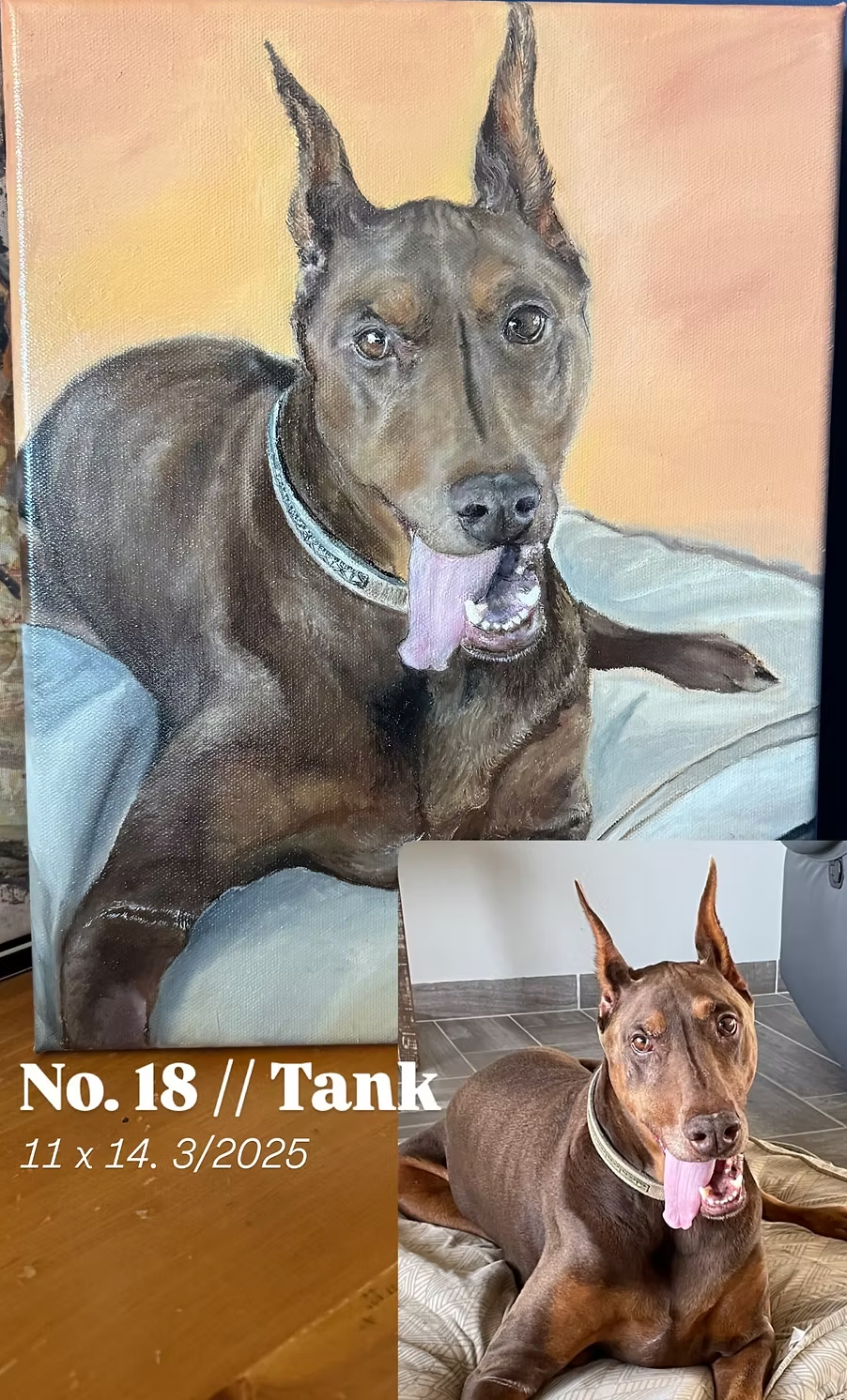 Custom Pet Portrait 11"x14" (Most Popular)